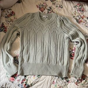 Madewell Light Green Knit Sweater